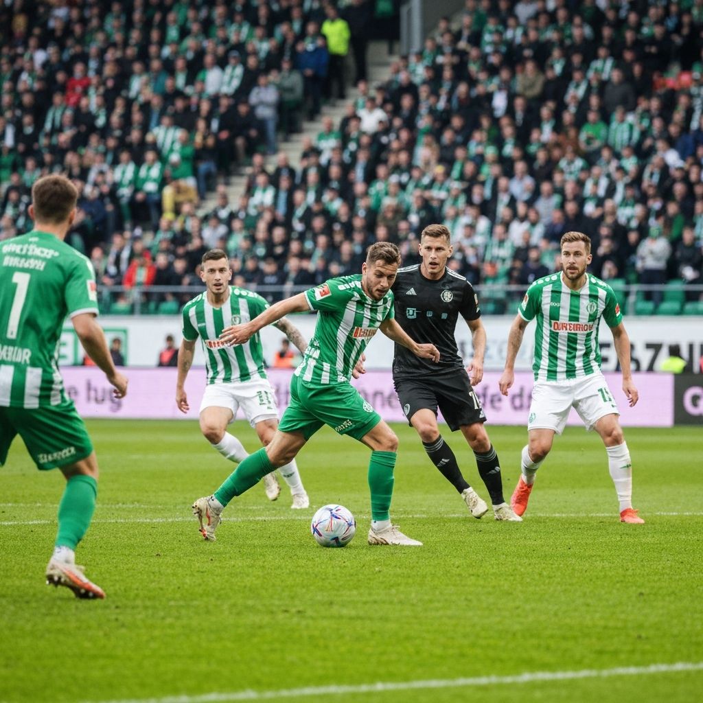 Rapid II gegen Lafnitz, Spielszene